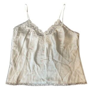 Body Chic Vintage 60s Satin Silky Ethereal Cottagecore Dreamy Rose Crop Slip Top